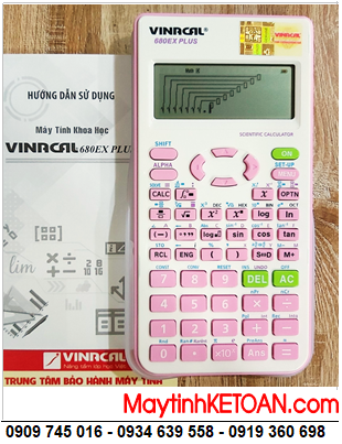 VINACAL 680EX PLUS; Máy tính học sinh mang vào phòng thi Vinacal 680EX PLUS chính hãng _Bảo hành 2 năm